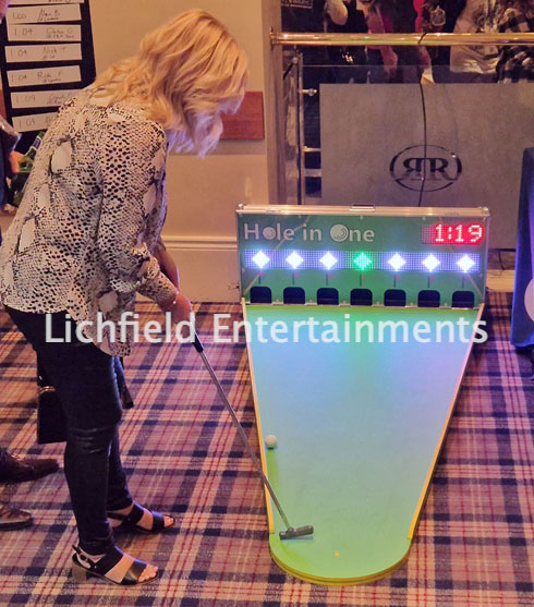 Electronic Golf Putting Exhibition Stand Game