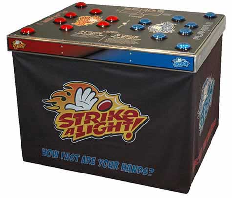 Strike a Light reaction speed game for hire across the UK