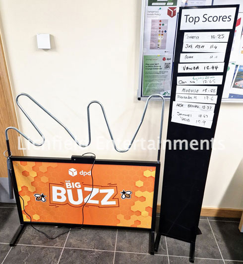 Exhibition Stand Game Hire - Giant Wonky Buzzer games.