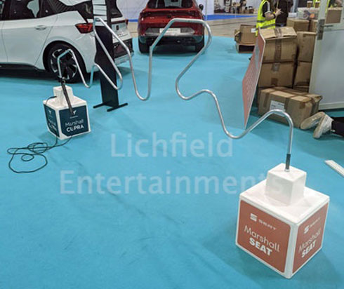 Exhibition Stand Attraction and Game Hire - Buzz Wire games.