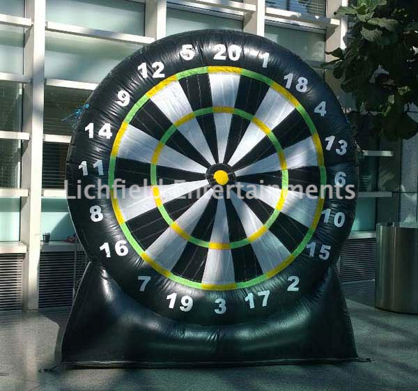 Giant Velcro Darts game for hire from Lichfield Entertainments UK