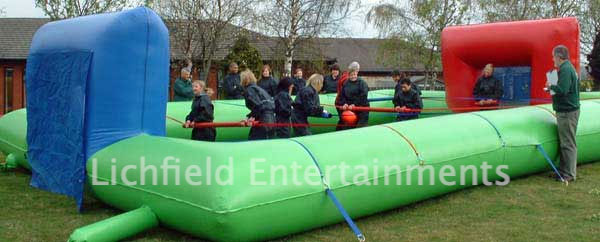 Human Table Football inflatable for hire