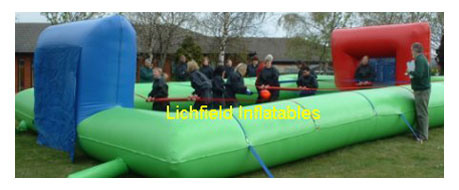 Human Table Football inflatable for hire