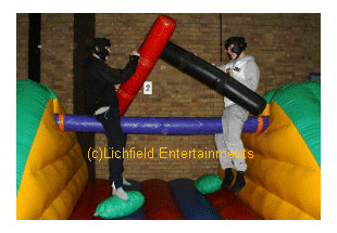Pillow Bash Inflatable Jousting game for hire