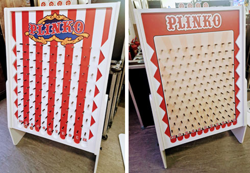 Giant Plinko game - Exhibition Stand Attraction and Game Hire.