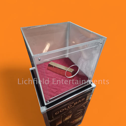 Hire the Gold Bar Challenge game for your promotion or exhibition stand