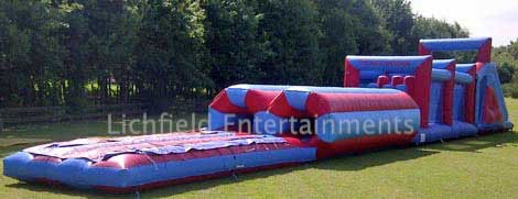 Inflatable Assault Course for adults for hire