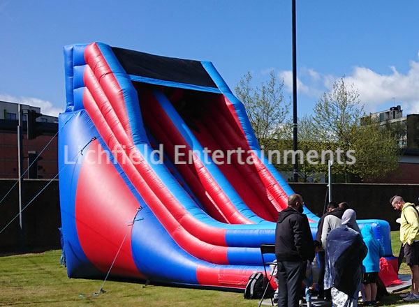 12ft platform Mega Slide hire from Lichfield Entertainments UK 