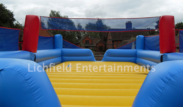 Company sports day games hire - Volleyball.