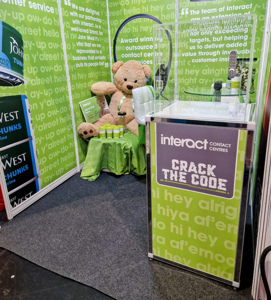 Branded guess the Code clear safe cracking game for hire for exhibition stands