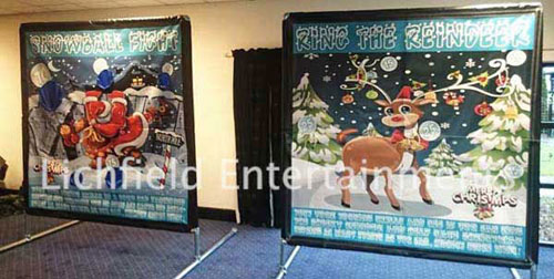 Christmas theme Side Stall games for hire from Lichfield Entertainments UK