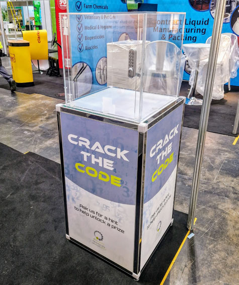 Crack the Code game available for exhibition stands at Birmingham NEC