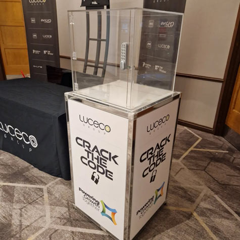 One of our Crack the Code games on hire at the Birmingham Metropole Hotel from local supplier Lichfield Entertainments