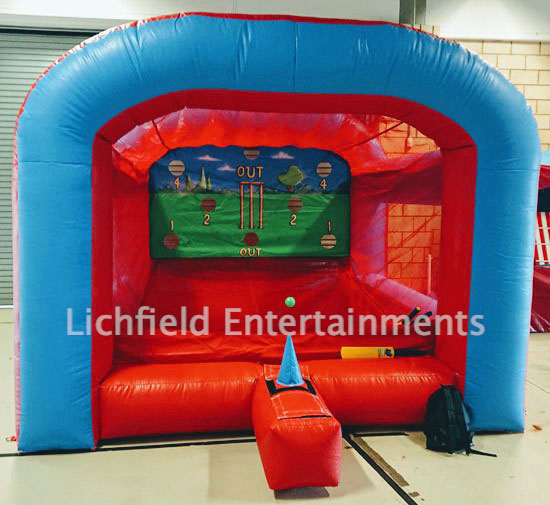 Inflatable Cricket Batting Game for hire from Lichfield Entertainments