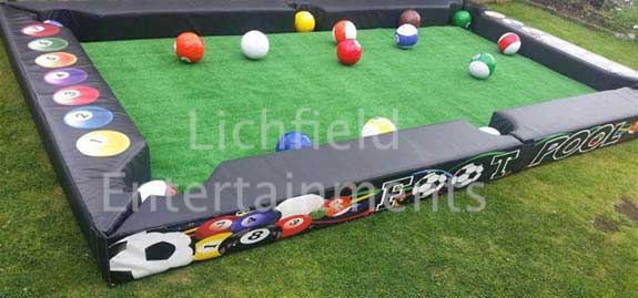 Football theme entertainments and amusements for hire