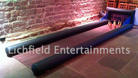 Inflatable Skittle Alley game for hire