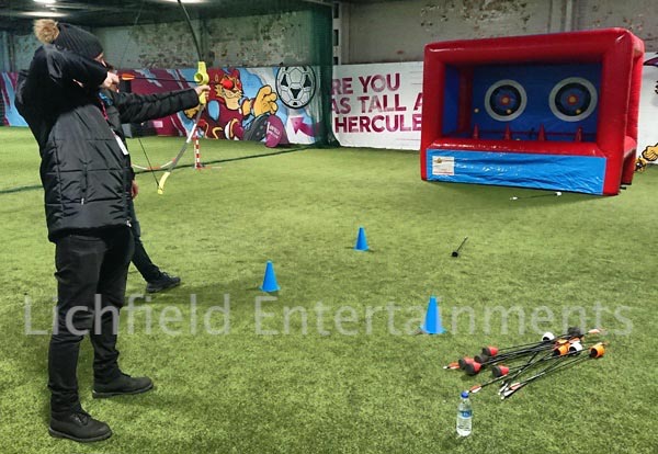 Inflatable Hover Archery hire for corporate events and fun days