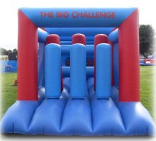 Inflatable obstacle course for adults and children for hire