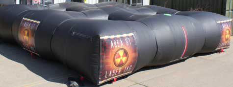 Inflatable Laser Tag game for hire