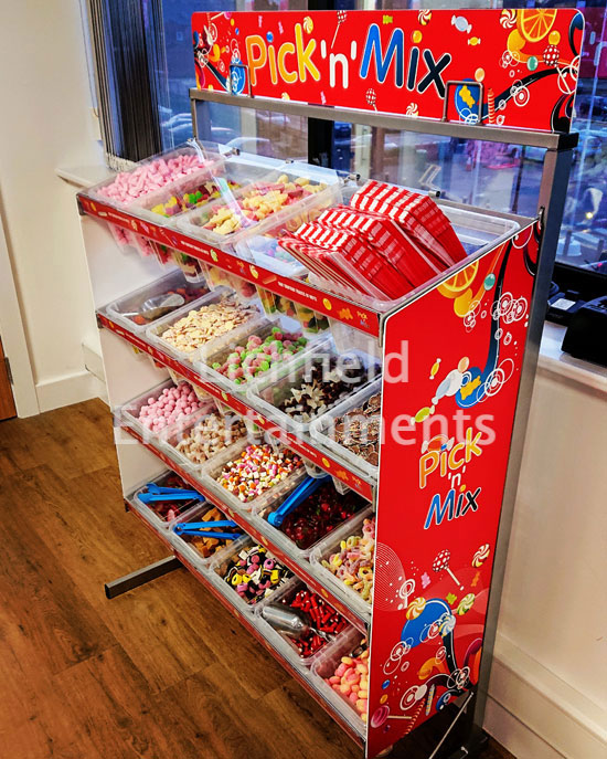 Branded Pick & Mix Sweet Stand - Leisure Equipment Hire in Leeds