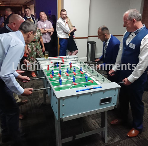 Table Football for hire from Lichfield Entertainments UK