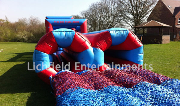 Company sports day games hire - assault course.