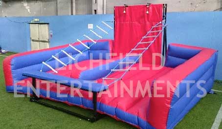 Unclimbable Ladder game for hire for corporate events, fun days, and parties