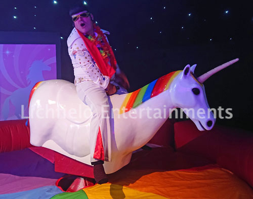Unicorn Ride for Wedding Entertainment.